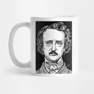 EDGAR ALLAN POE ink portrait Mug